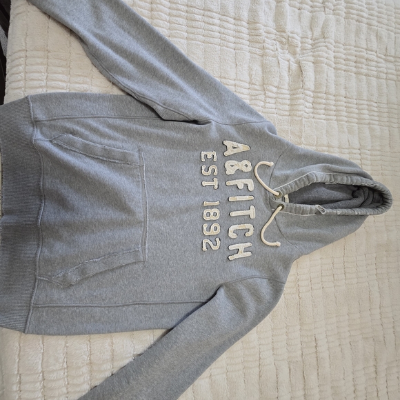 Abercrombie & Fitch Tops - Abercrombie & Fitch Light Gray Hoodie